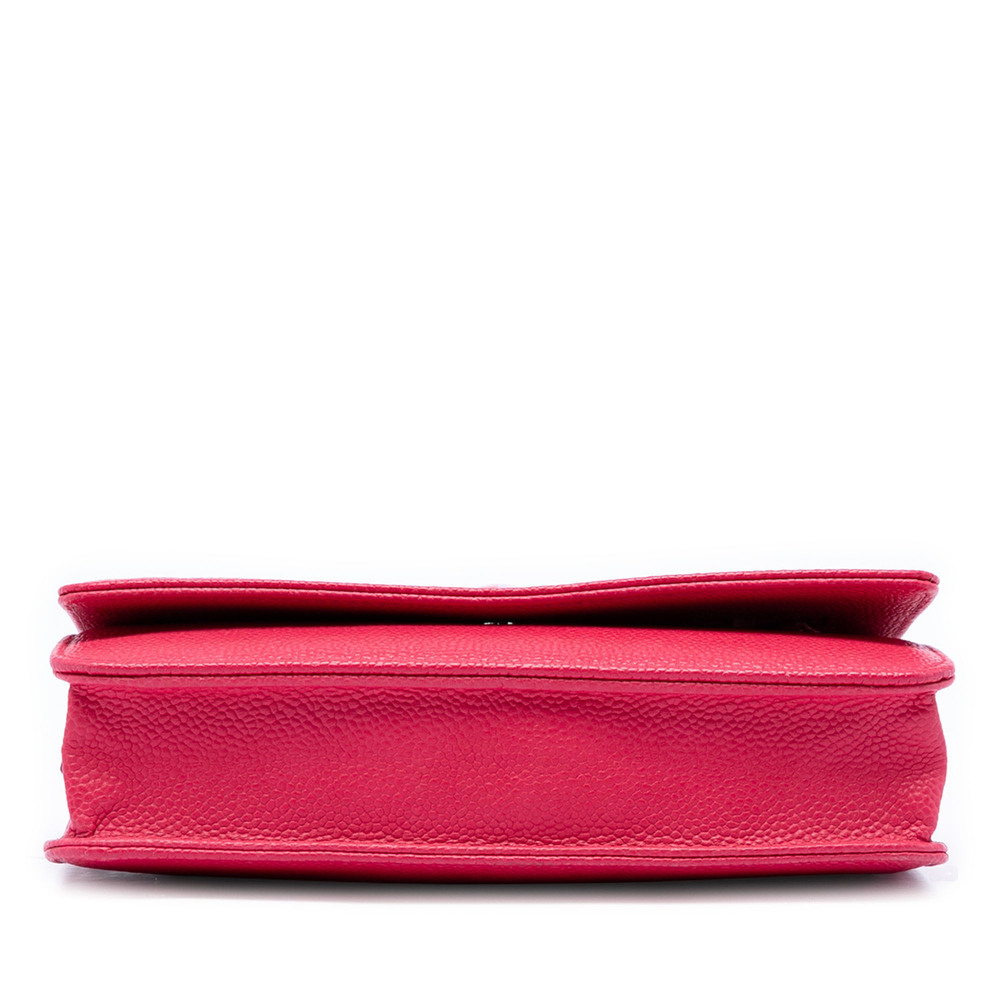 Pre-Loved Chanel Caviar Bicolor CC Wallet On Chain - Picture 3 of 6